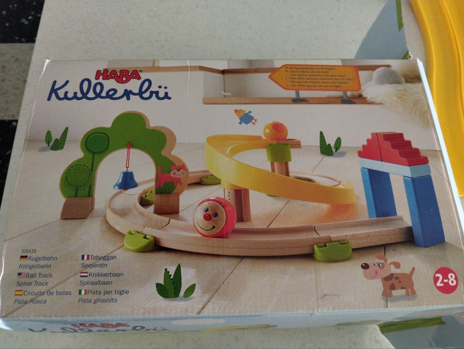 Haba Kullerbü knikkerbaan spiraalbaan met uitbreiding 2-8j, Kinderen en Baby's, Ophalen, Zo goed als nieuw, Overige typen