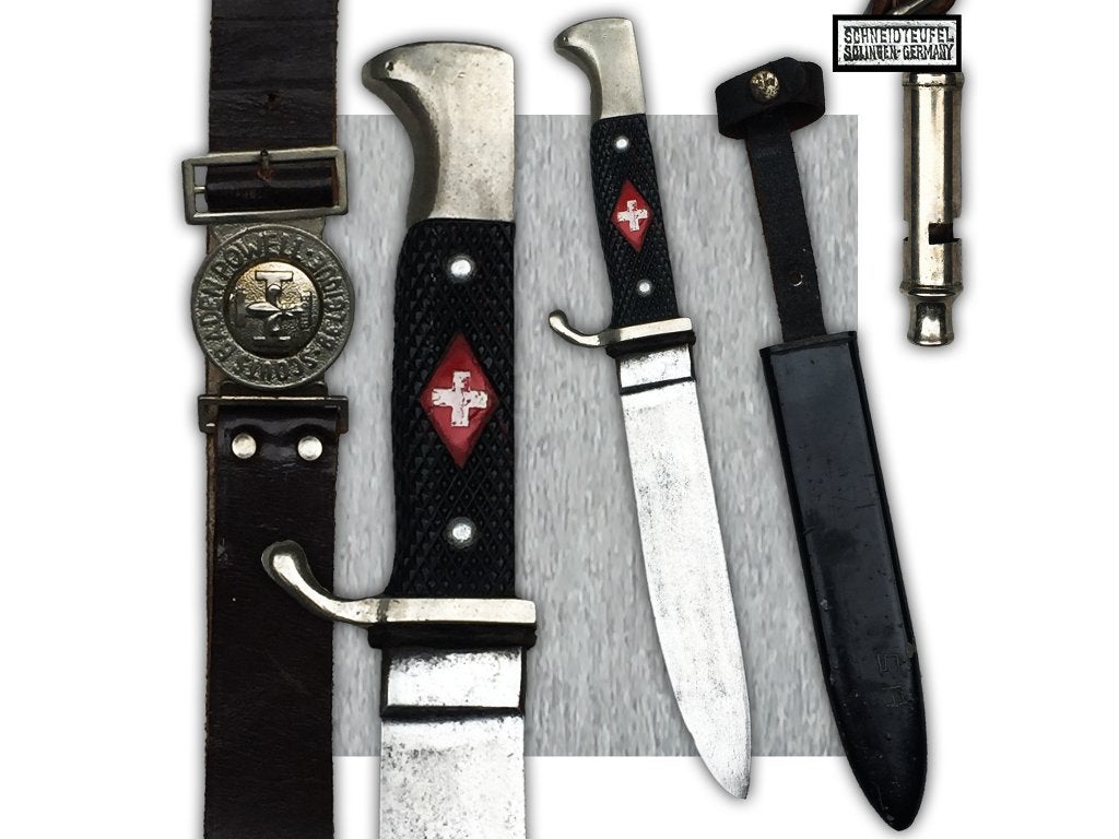 🚨Rare COUTEAU SCOUT Suisse HJ - POST WW2 - Original, Collections, Enlèvement ou Envoi, Armée de terre, Couteau ou Poignard
