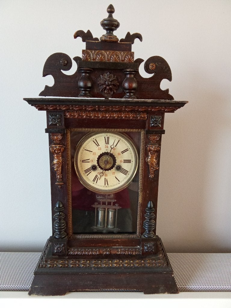 Antieke tafelklok (2), Ophalen of Verzenden