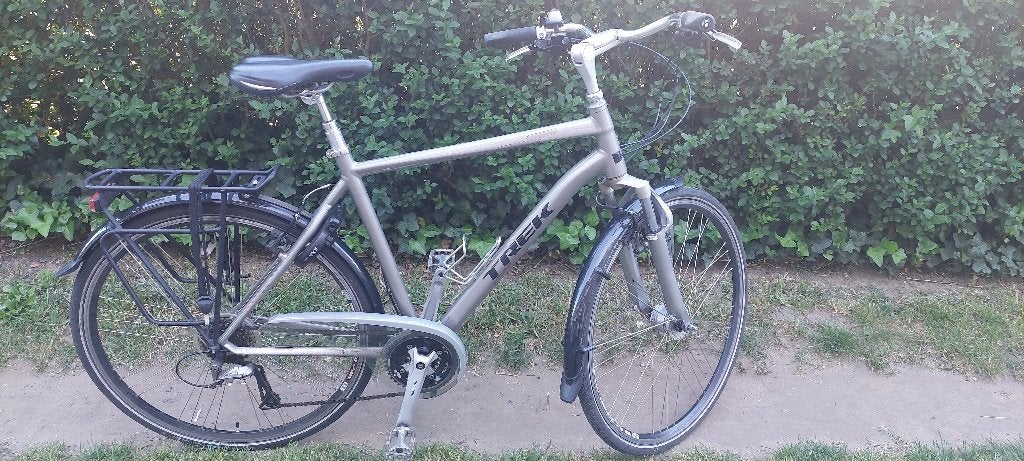 TREK herenfiets in perfecte staat., Fietsen en Brommers, Velgrem, Versnellingen, Zo goed als nieuw, 53 tot 57 cm