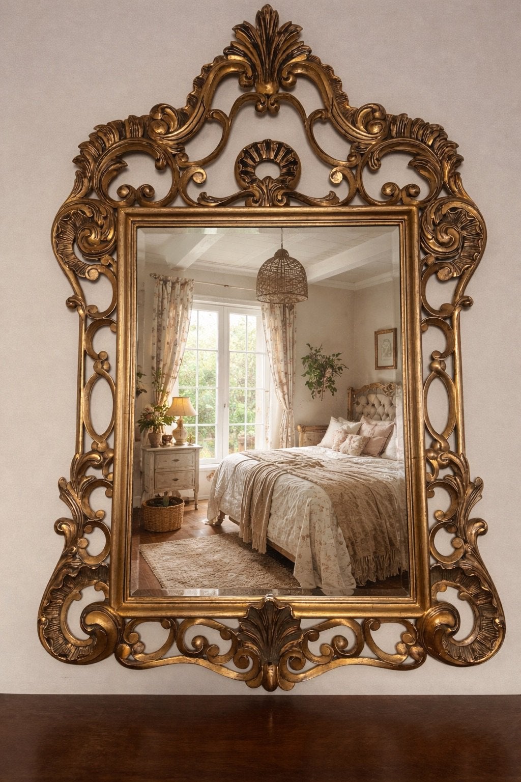 Grand miroir de style baroque, Enlèvement, Rectangulaire, 50 à 100 cm, 100 à 150 cm