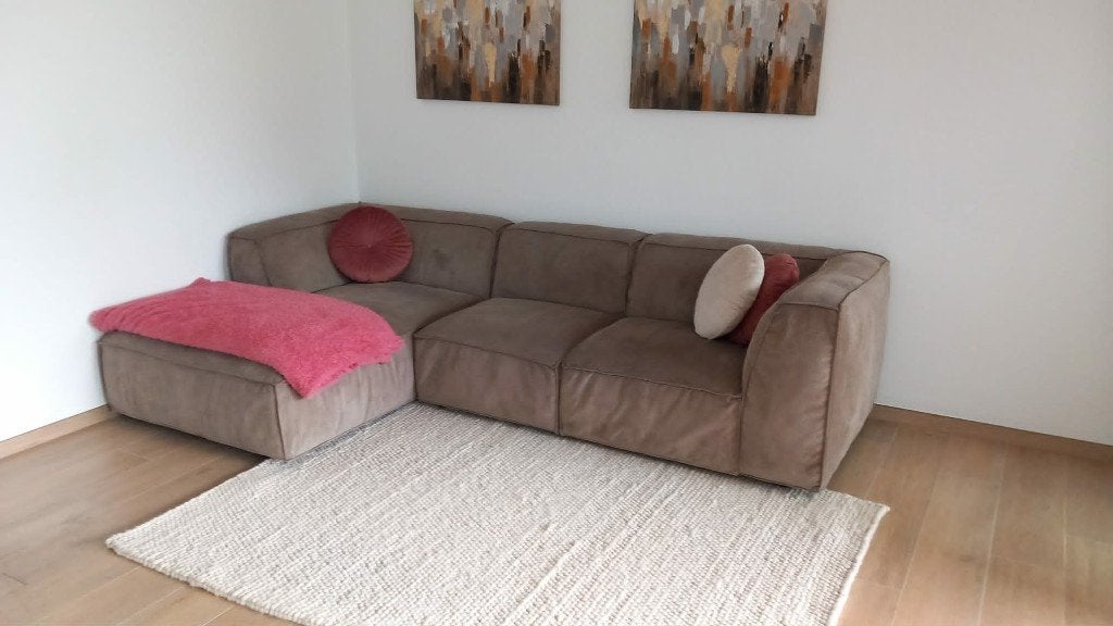 Mooie hoeksalon, Huis en Inrichting, Ophalen, Zo goed als nieuw, Stof