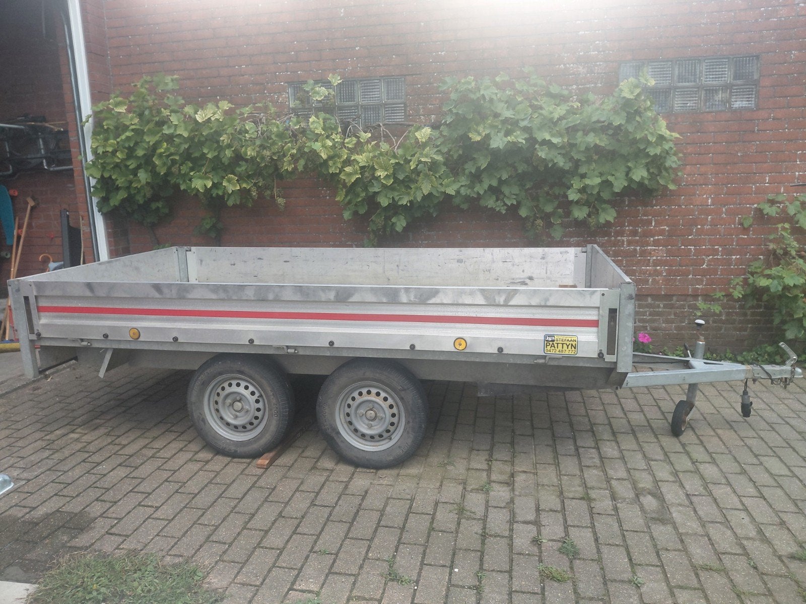 aanhangwagen plateau 750kg, Enlèvement