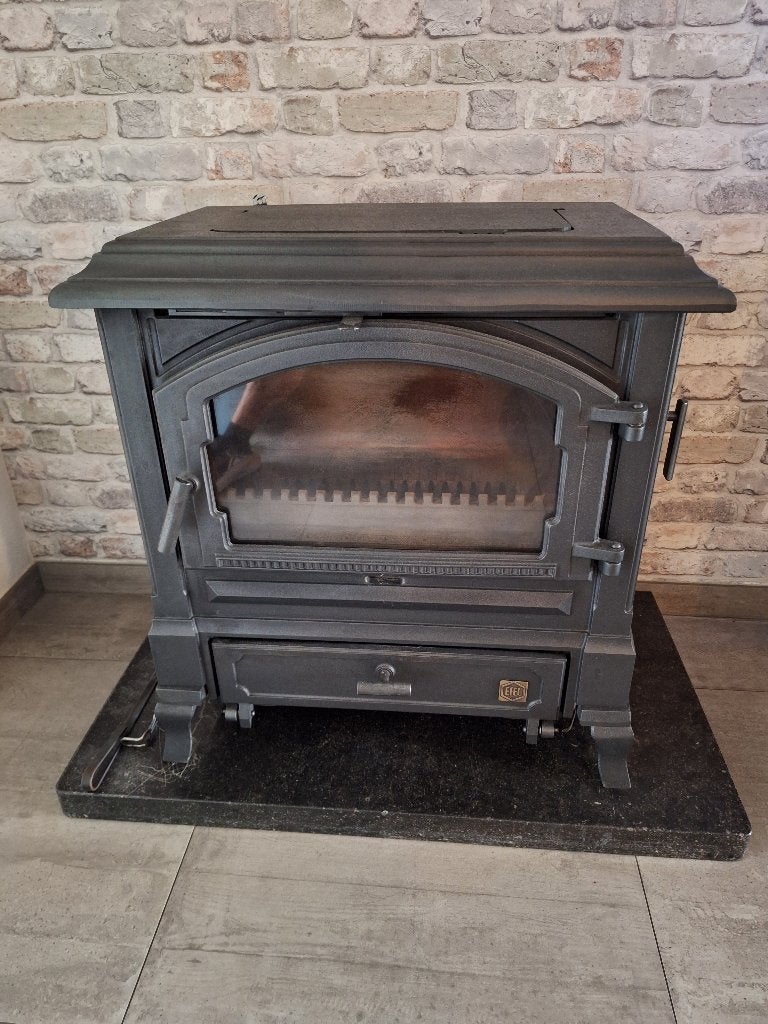 Efel harmony mix 2  hout/kolen 9kw, Huis en Inrichting, Kachels, Ophalen, Gebruikt, Pelletkachel, Vrijstaand