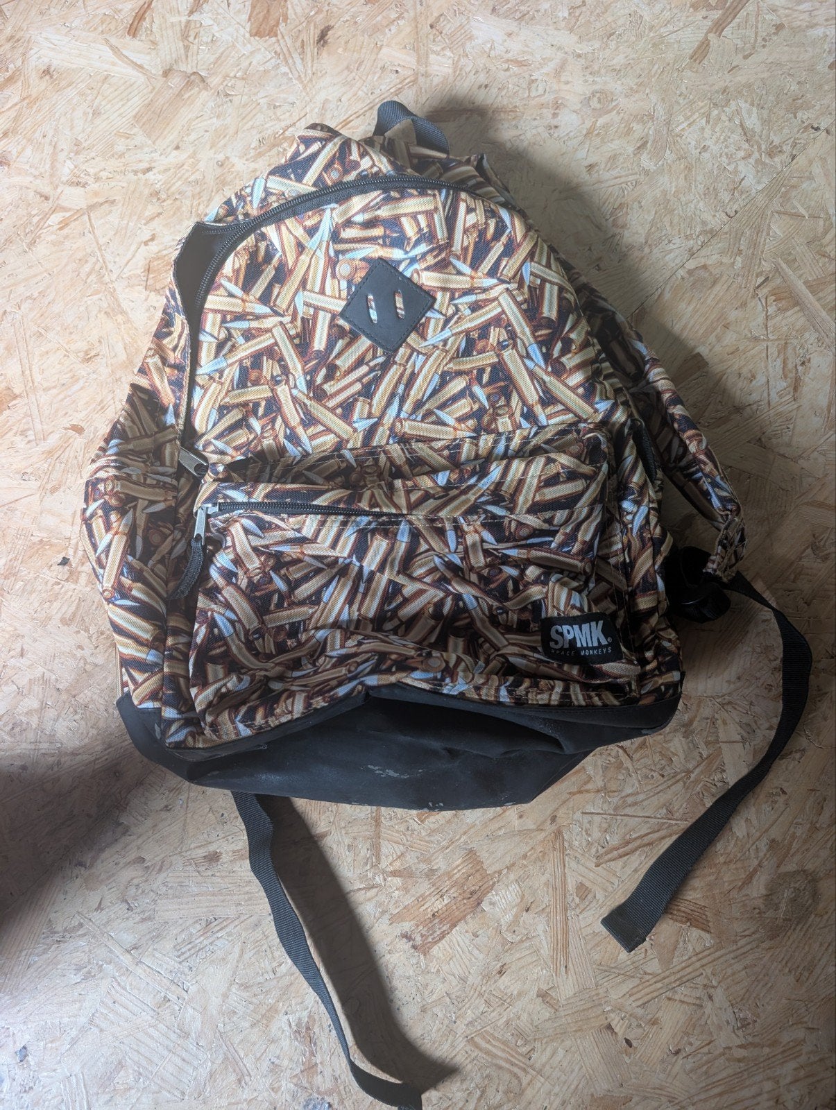 Sac à dos SPMK Space Monkeys – imprimé balles / munitions, Enlèvement ou Envoi
