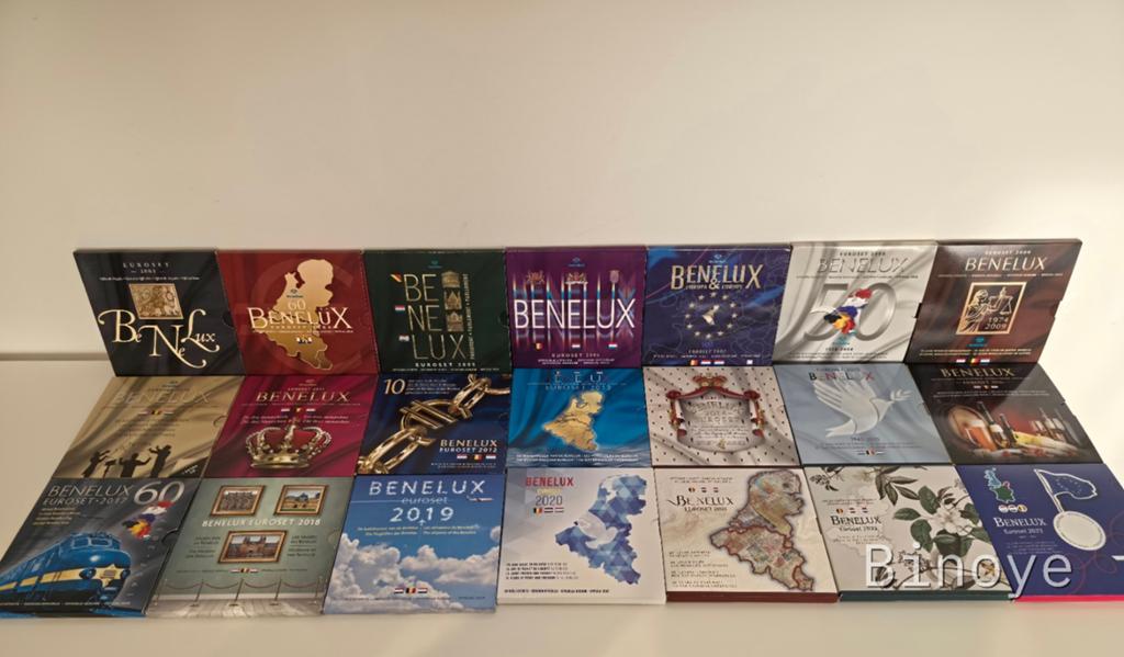 Collection complète Euro Set Benelux 2003-2023 FDC, Enlèvement ou Envoi, Belgique, Série, Or