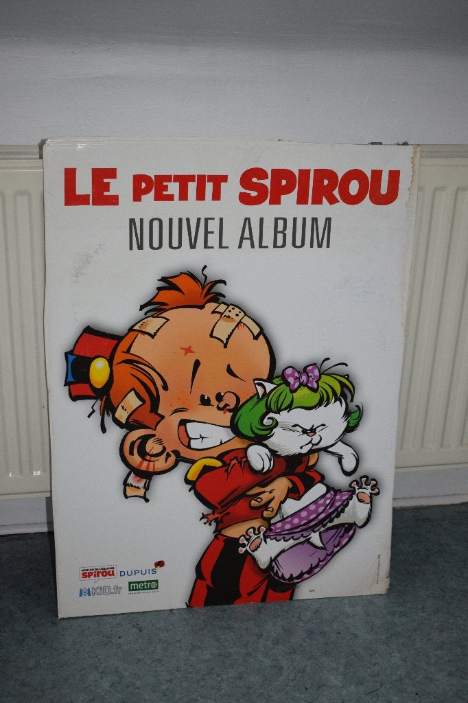 plv carton BD bande dessinée le petit spirou, Enlèvement, Utilisé