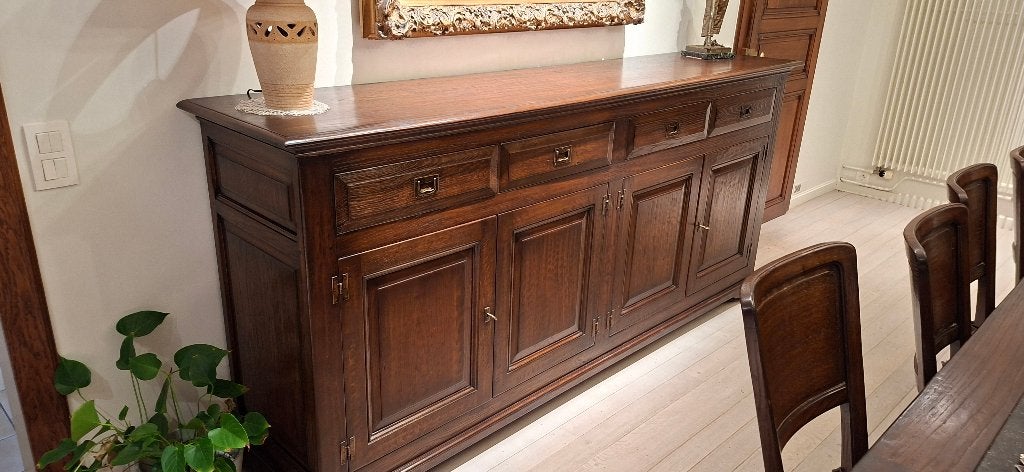 Dressoir en of eetplaats, Ophalen, Rustiek, Eikenhout, Met lade(s)