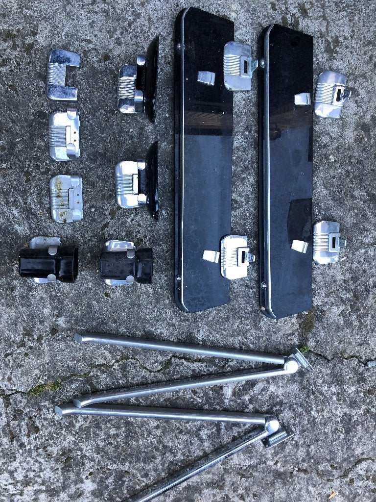 badkamerset/ vintage badkamerset/ retro badkamerset, Ophalen, Gebruikt, Zwart, Overige typen