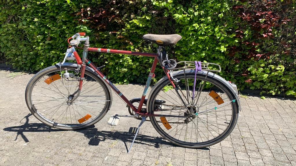 Retro herenfiets, Fietsen en Brommers, Fietsen | Heren | Herenfietsen, Ophalen, Gebruikt, Versnellingen