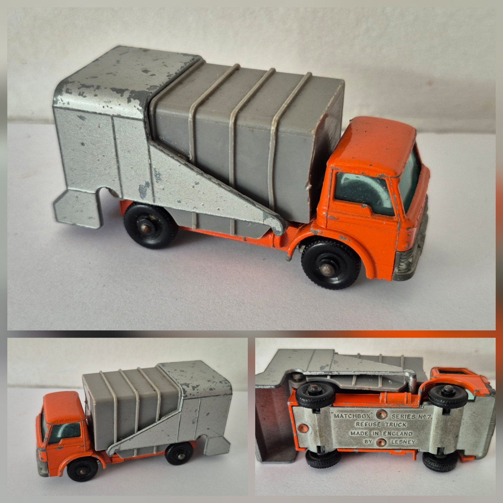 Matchbox Lesney 7-C 1966 Ford Refuse Truck, Enlèvement ou Envoi, Utilisé, Bus ou Camion