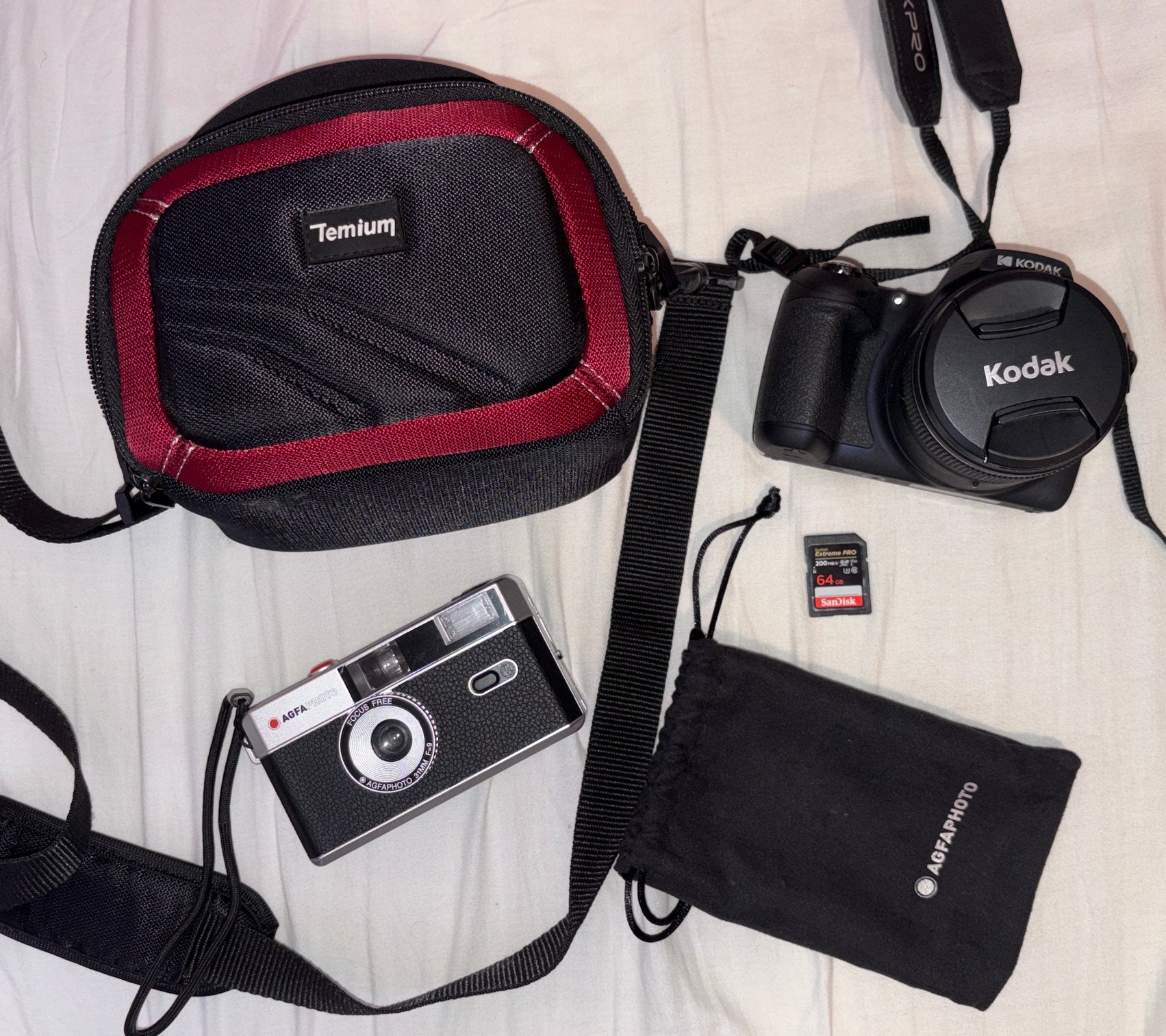[NIEUW] Complete FotoSet: Kodak Pixpro AZ528 + AgfaPhoto, TV, Hi-fi & Vidéo, Sacoche d'appareil photo, Appareil photo bridge, Comme neuf