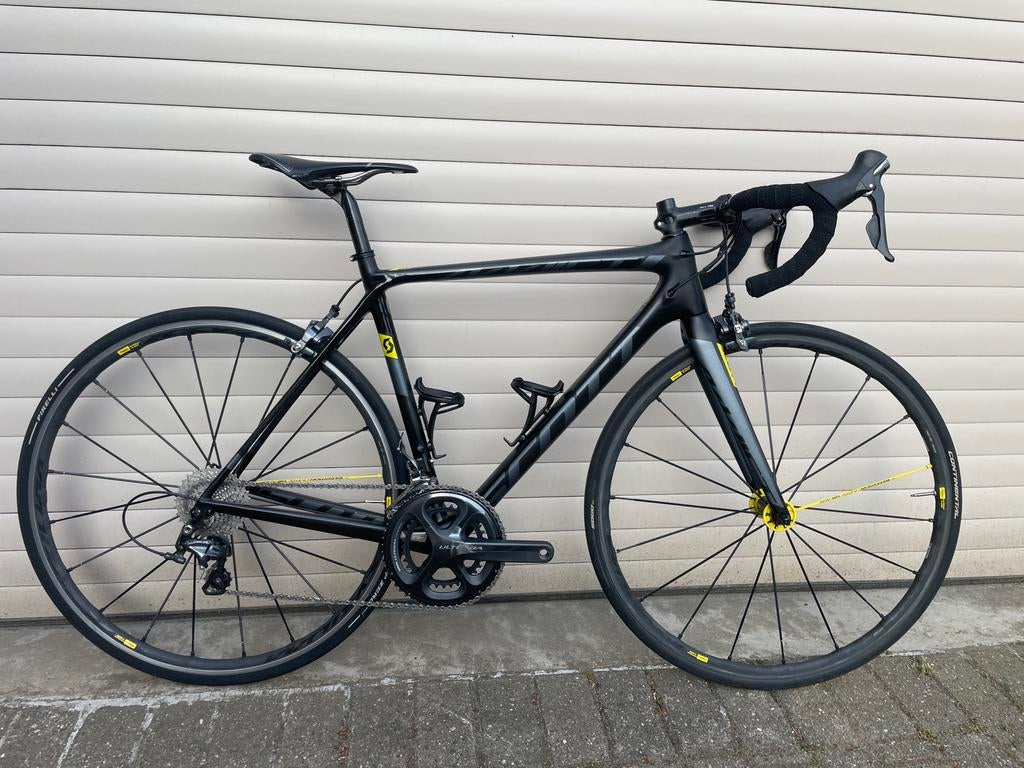 Scott Addict 10  medium(54), Fietsen en Brommers, Gebruikt, Carbon, Velgrem, Meer dan 20 versnellingen