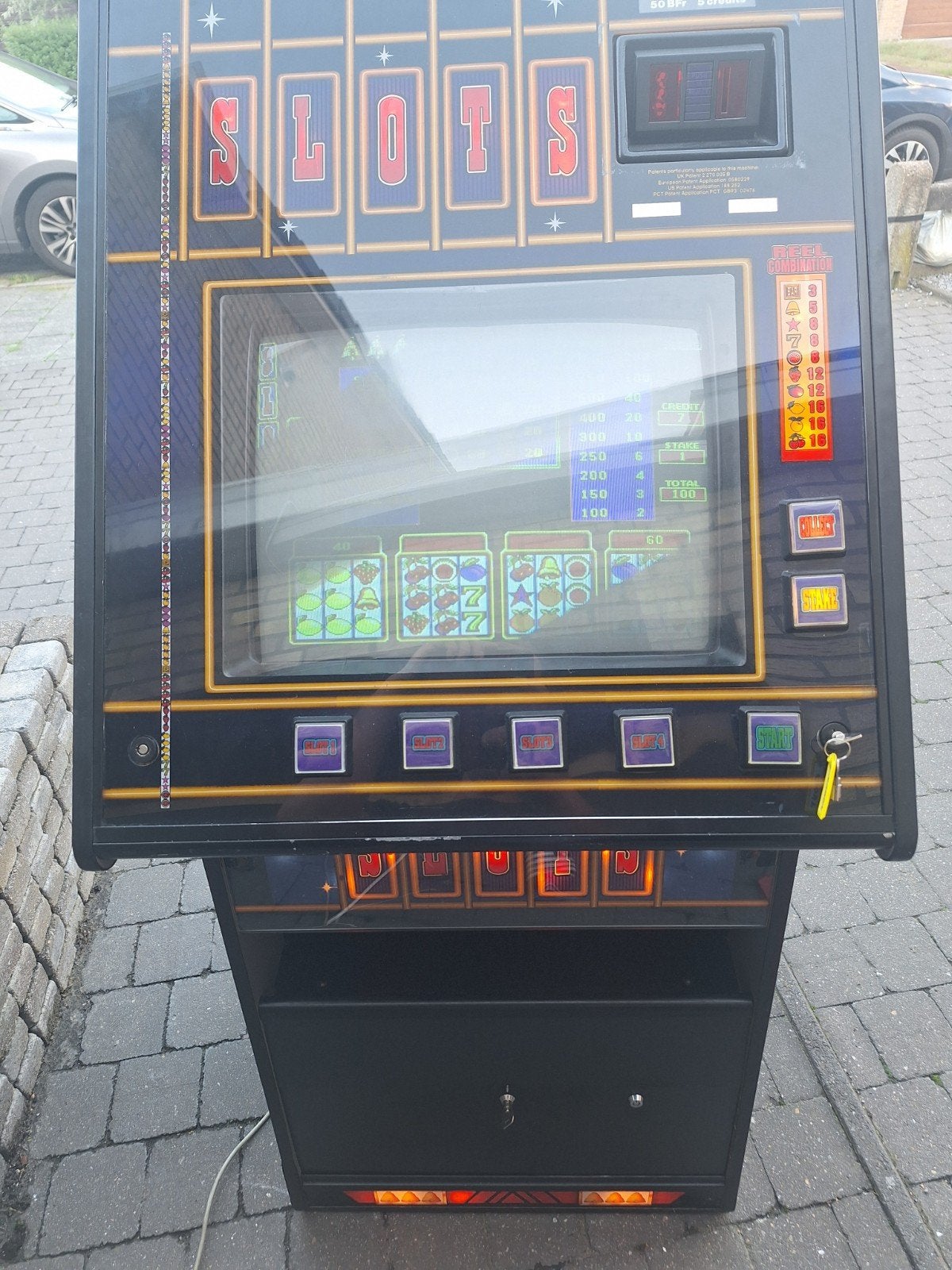 slots, Overige munten, Ophalen