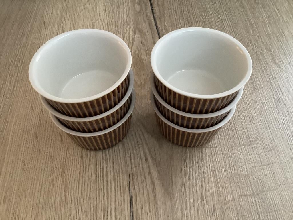 6 vintage schalen van Villeroy en Boch, ramekins, Antiek en Kunst, Ophalen of Verzenden