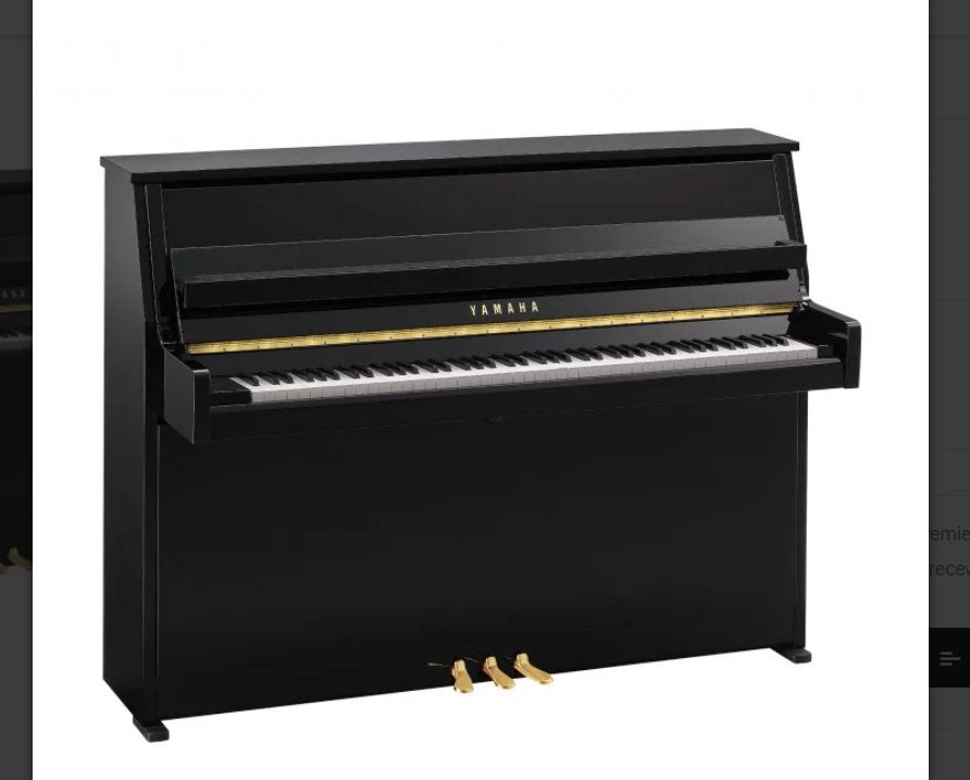 Piano Yamaha (acoustique) droit noir, Musique & Instruments, Pianos, Comme neuf, Piano, Noir, Brillant, Enlèvement