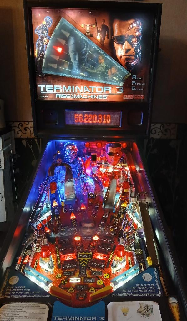 Terminator 3, Enlèvement, Flipper (jeu), Stern, Imprimante matricielle