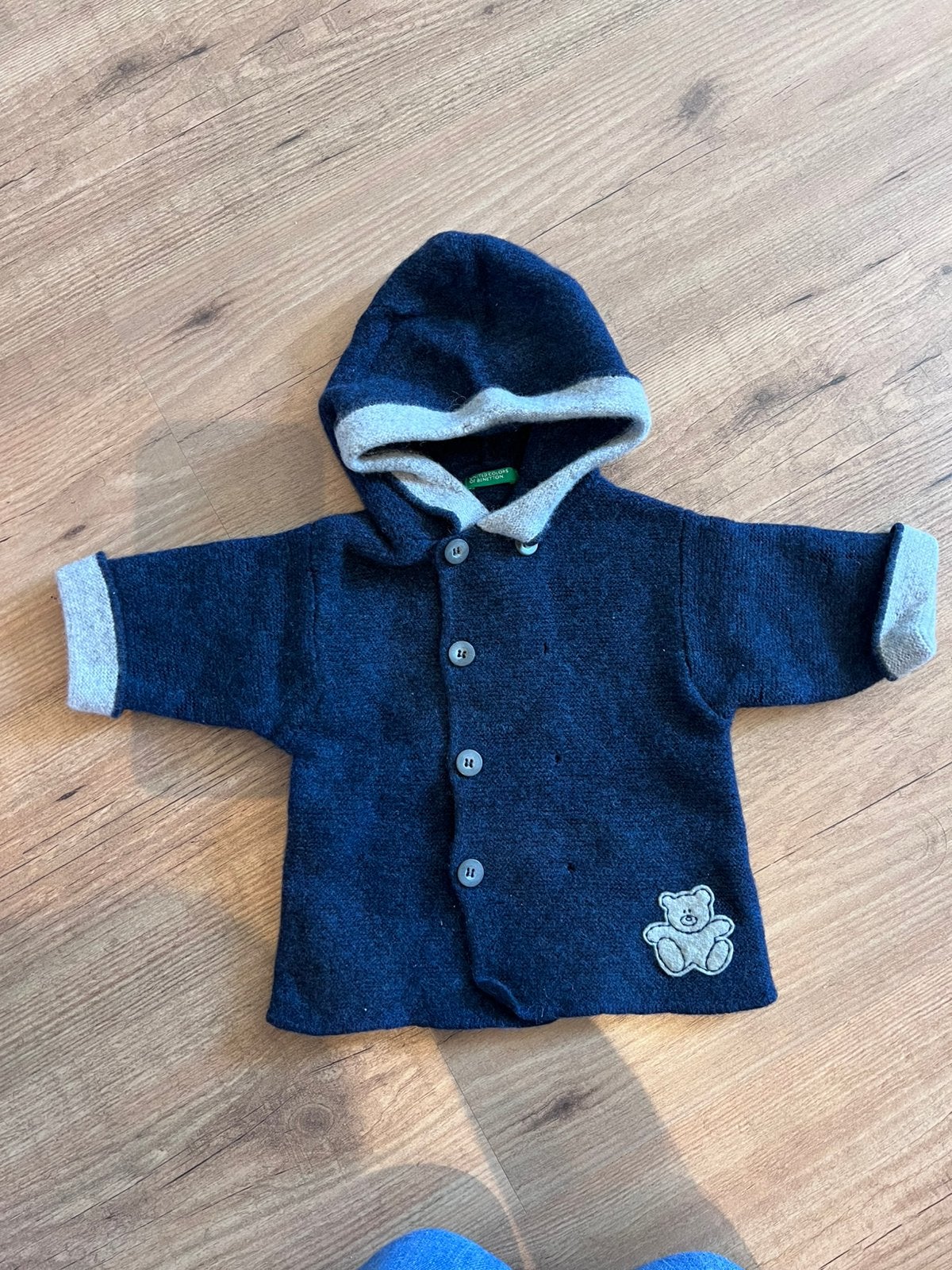 Wollen jasje Benetton, Kinderen en Baby's, Ophalen, Zo goed als nieuw, Jasje