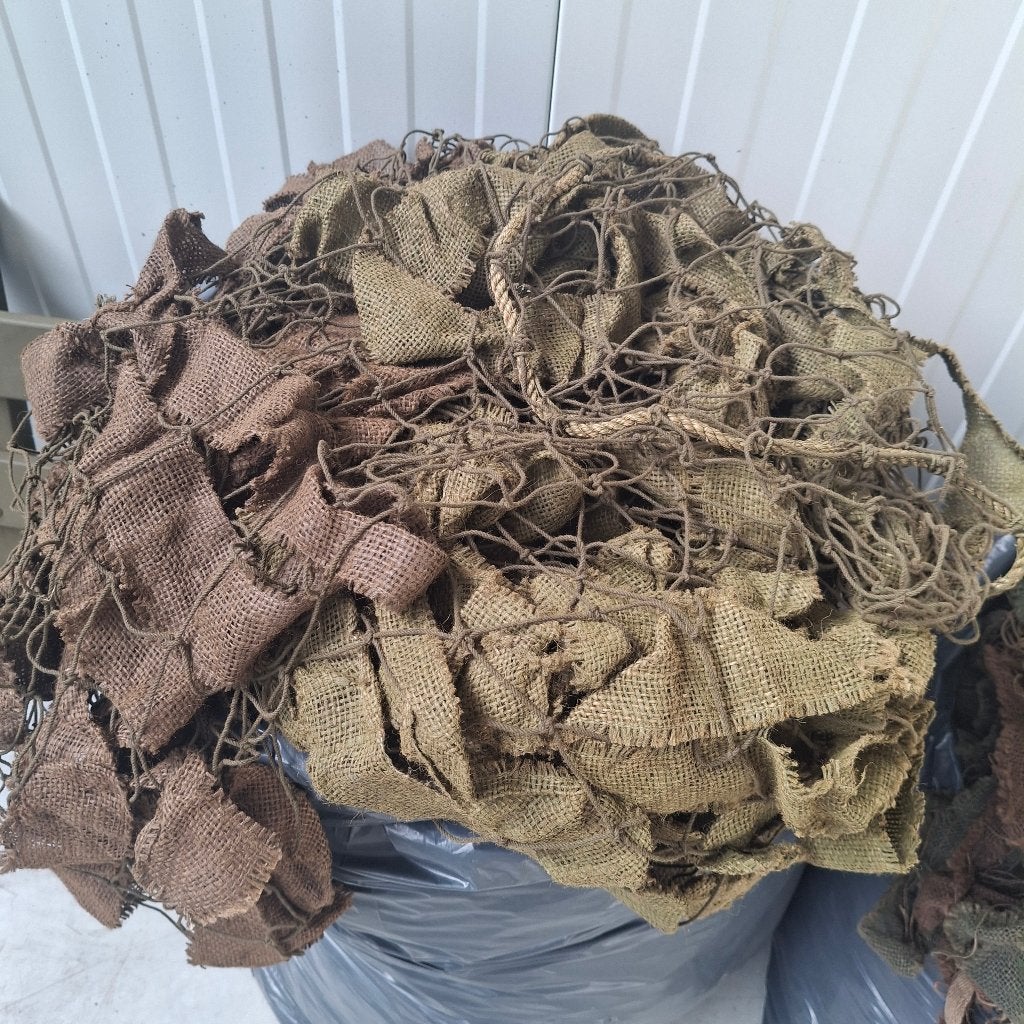 WW2 - camouflage avec jute - n 2, Collections, Objets militaires | Seconde Guerre mondiale, Enlèvement ou Envoi, Armée de terre