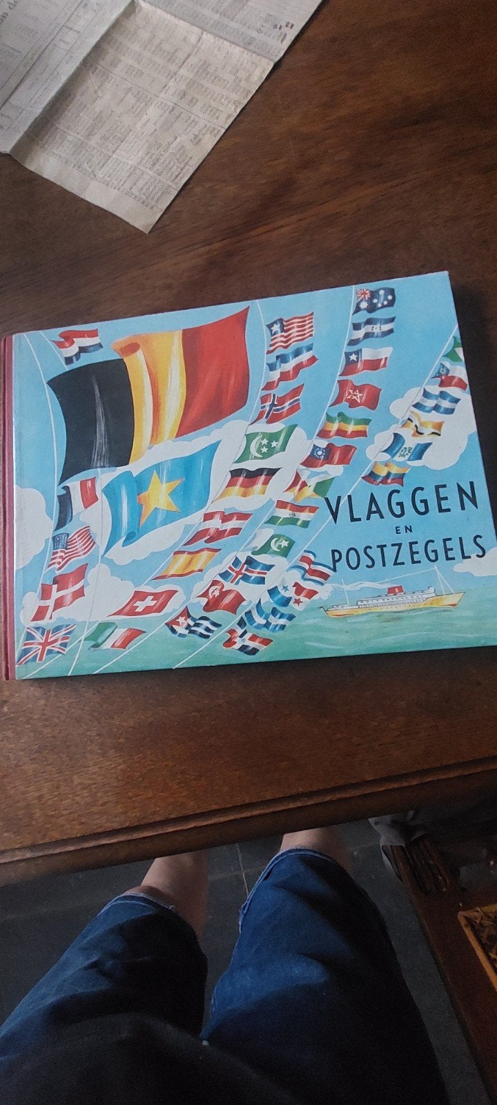 Vlaggen en postzegels   gebr veen, Ophalen of Verzenden