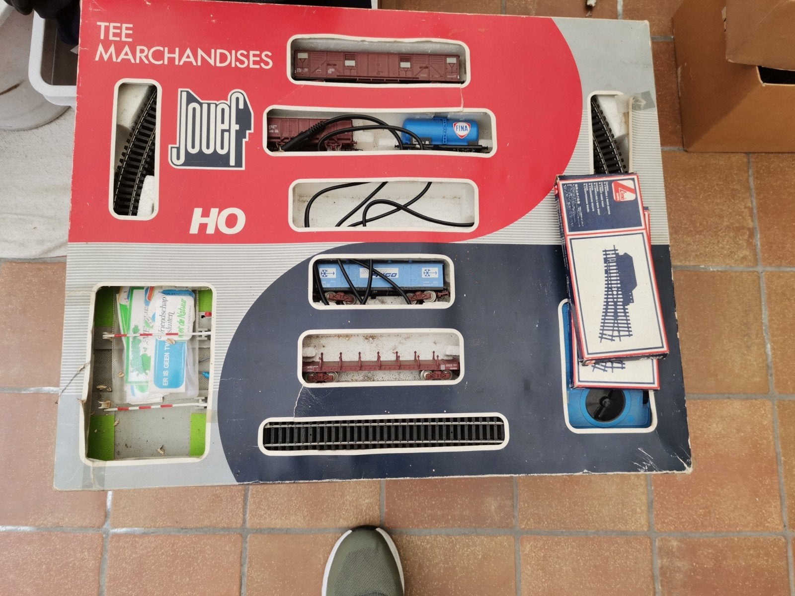 retro  trein  jovef, Hobby en Vrije tijd, Ophalen, Locomotief