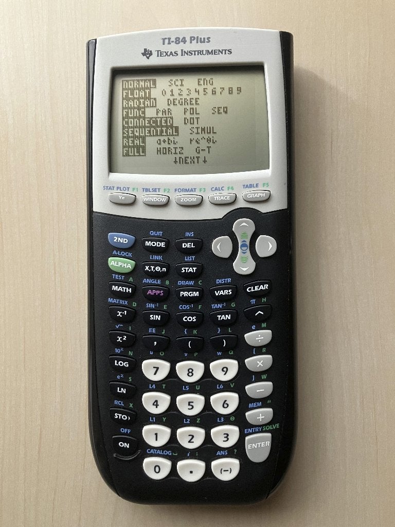 TI-84 plus grafisch rekenmachine, Ophalen, Grafische rekenmachine