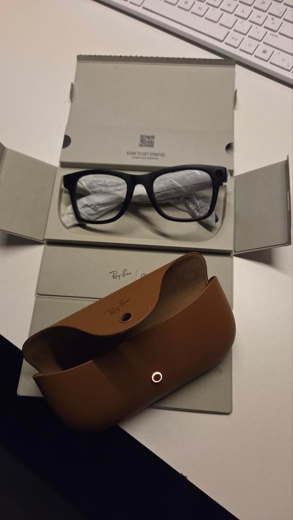 Meta Ray-Ban Wayfarer Gen 2, Nieuw staat (Clear, standaart), Ophalen, Bril, Ray-Ban