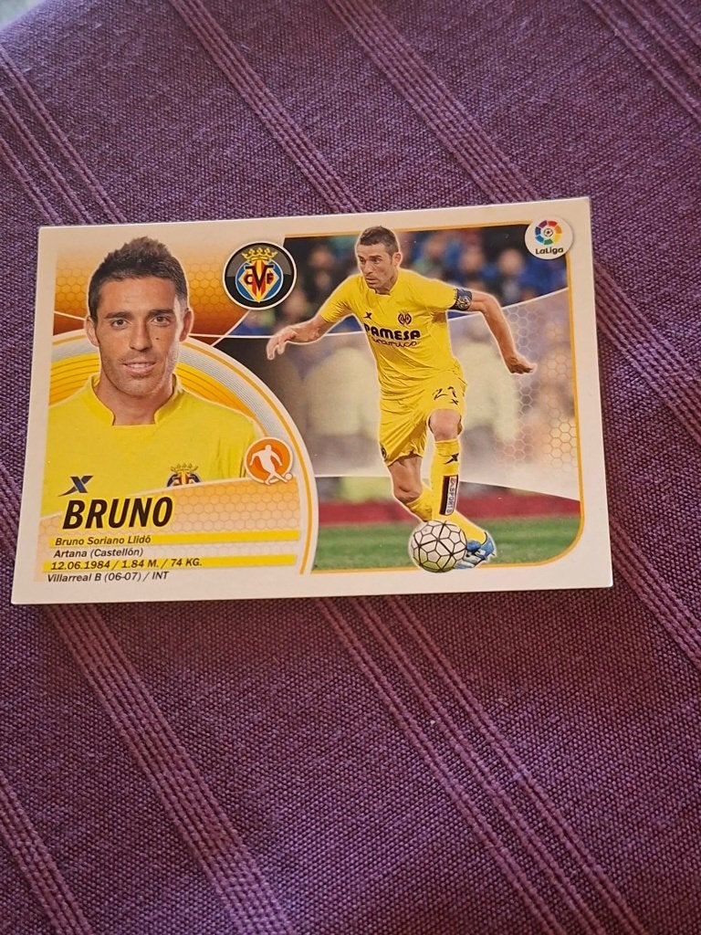 Panini / Sticker / Bruno / Villareal CF / 2016-2017, Ophalen of Verzenden, Nieuw, Poster, Plaatje of Sticker