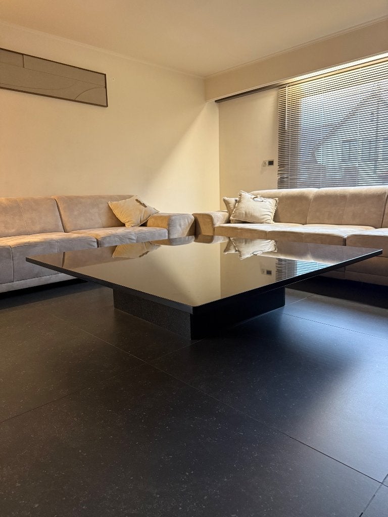 Marmer salontafel, Huis en Inrichting, Ophalen, Overige materialen, 150 tot 200 cm, Vierkant
