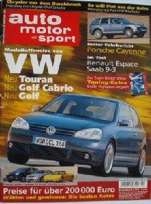 Auto Motor und Sport 24-2002 Porsche Cayenne/Renault Espace/, Envoi, Utilisé, Général