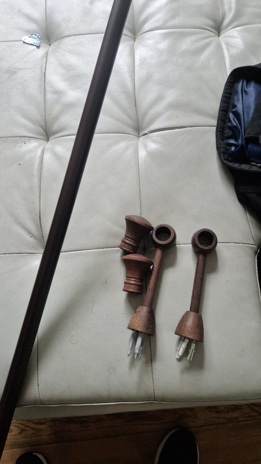 tringle a rideaux en bois, Ophalen, Gebruikt