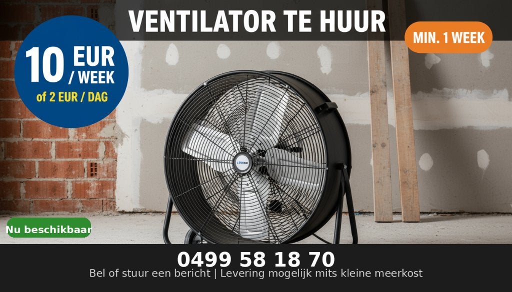 ventialtor huren - goedkoop, Ophalen