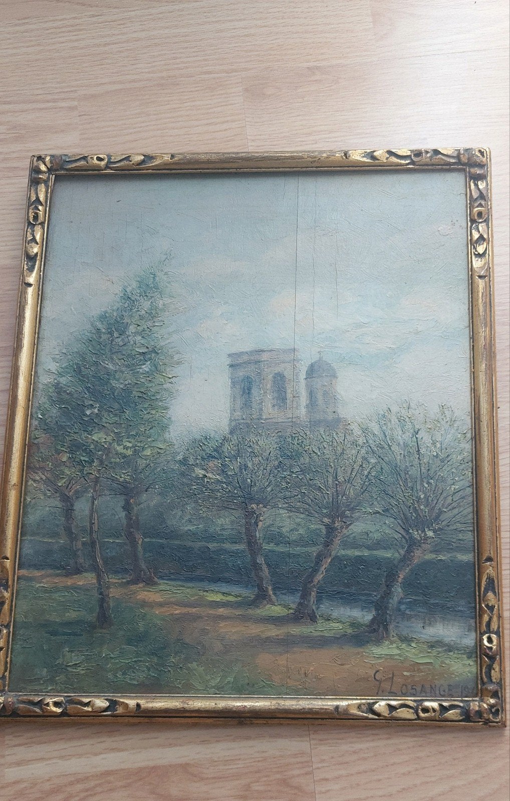 Tableau sur bois Grimbergen 1940 ou 1941, Antiquités & Art, Art | Peinture | Classique, Enlèvement ou Envoi