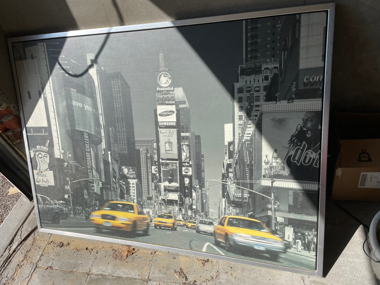Kader Time Square, 120x100cm, Huis en Inrichting, Ophalen, Gebruikt, Foto of Poster