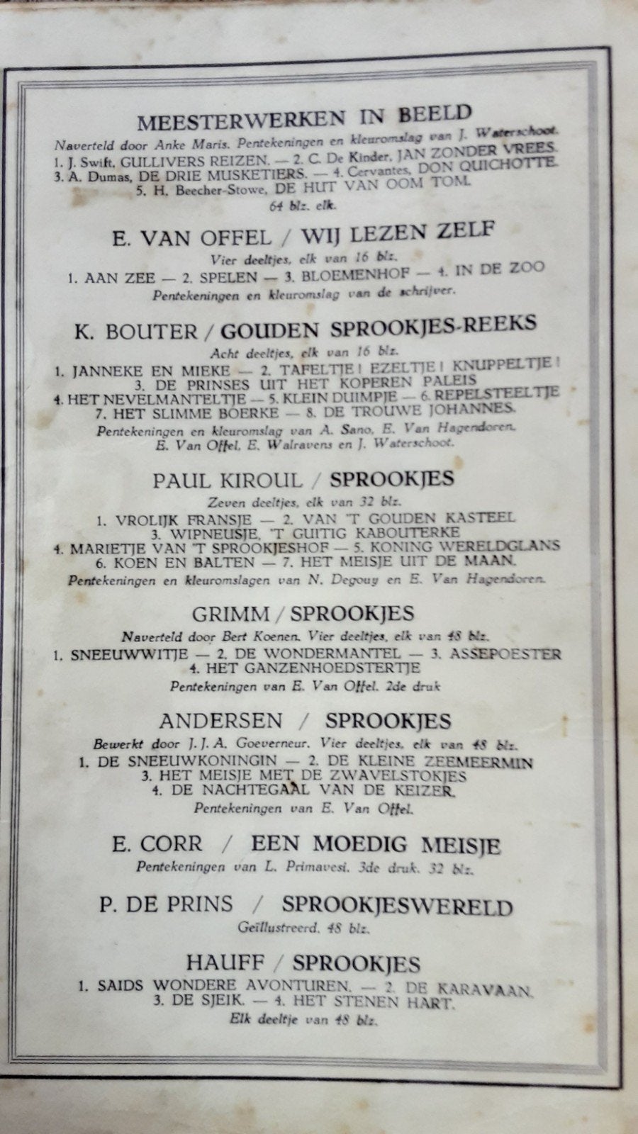 Rikske de wandelaar - K. Bouter - 1955, Ophalen of Verzenden
