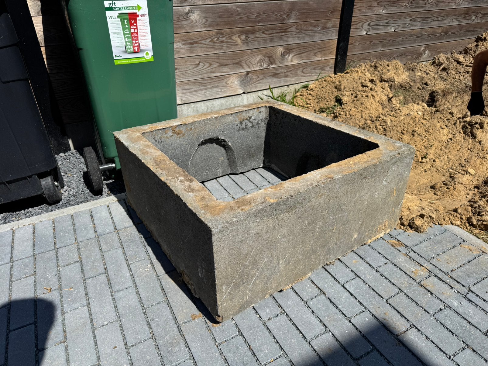 Betonnen opzetstuk toezichtsput: 72x72x30, binnenmaten 59x59, Ophalen, Gebruikt