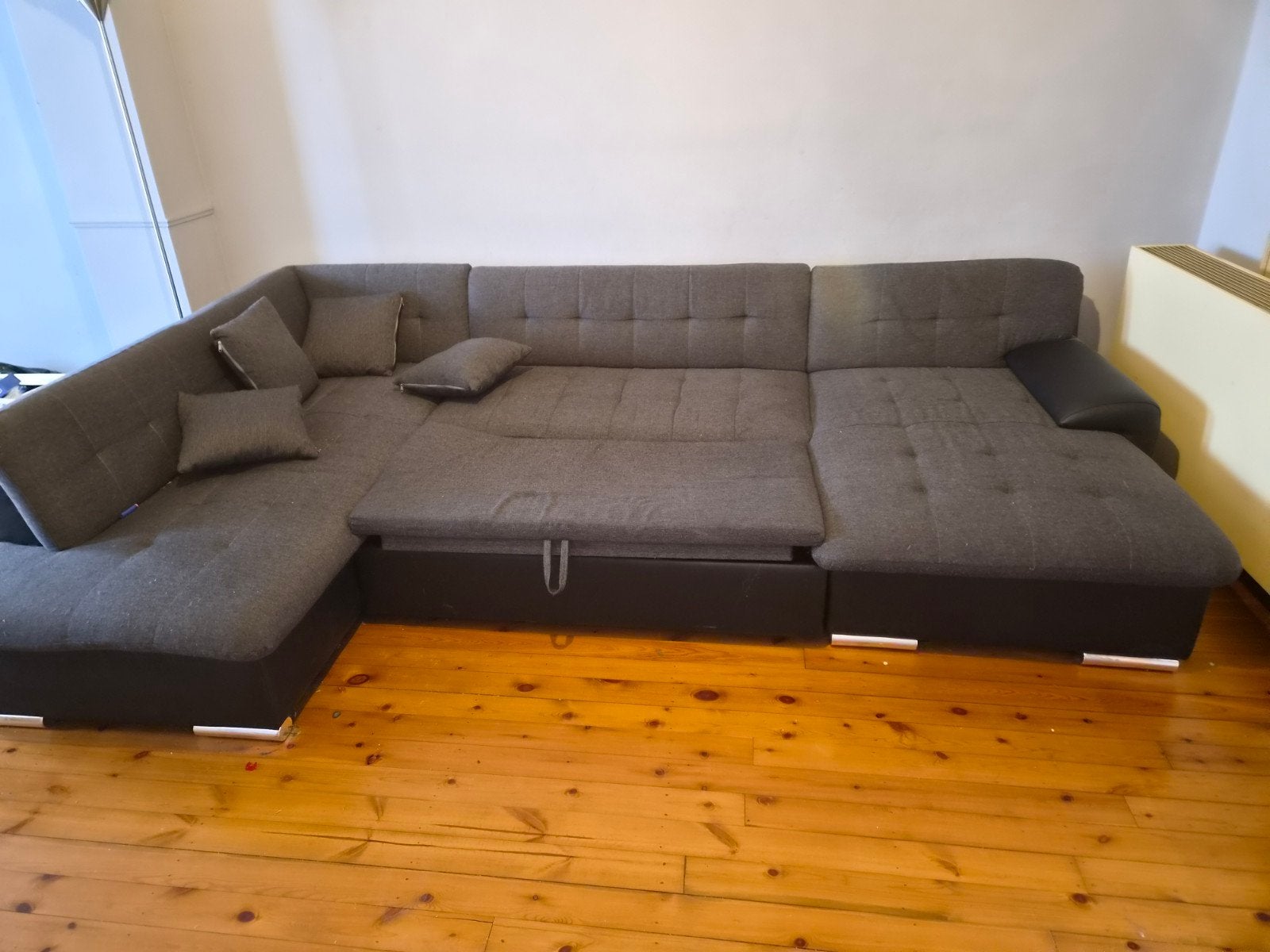 zetel te koop, Huis en Inrichting, Ophalen, Gebruikt, Blauw