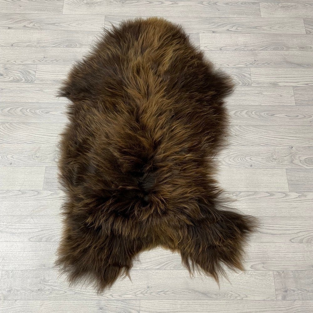 Schapenvacht IJslands bruin 115x60cm #1940 | Lederstore, Neuf, Tapisserie murale, Brun, Matériau naturel
