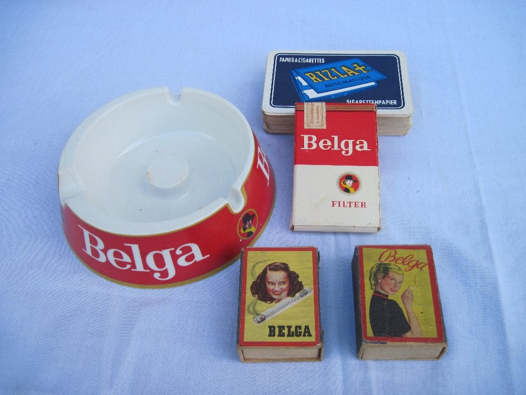 4 articles Belga + cartes-livres Rizla., Collections, Enlèvement ou Envoi