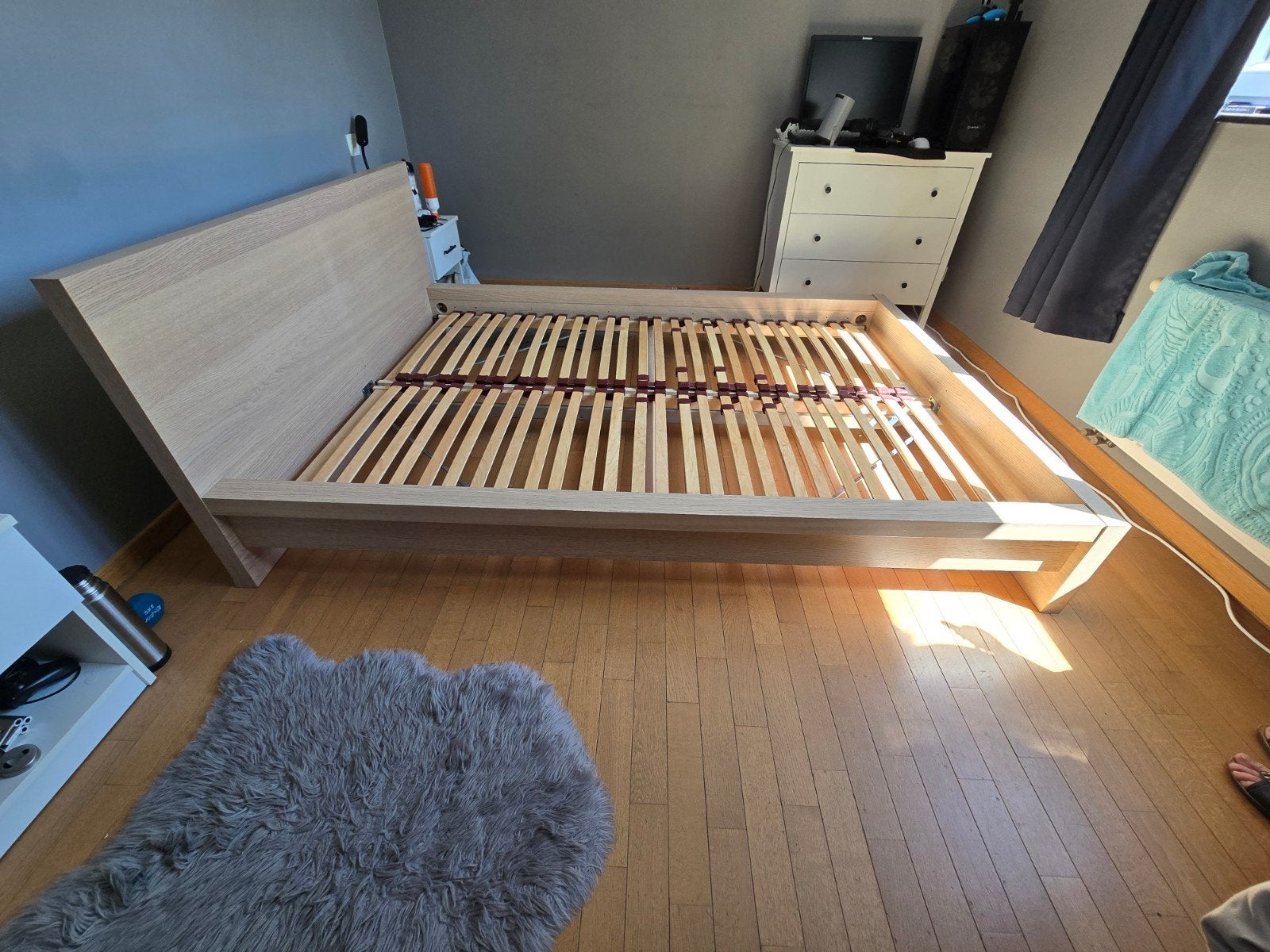 Lit double avec 2 matelas. Récuperéz sur place., Maison & Meubles, Chambre à coucher | Lits, Enlèvement