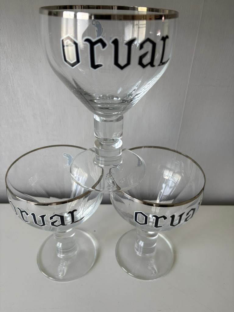 3 verres ORVAL, Collections, Verres & Petits Verres, Enlèvement ou Envoi, Comme neuf