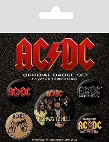 AC/DC Button Albums 5-pack officiële merchandise, Verzamelen, Ophalen of Verzenden, Nieuw