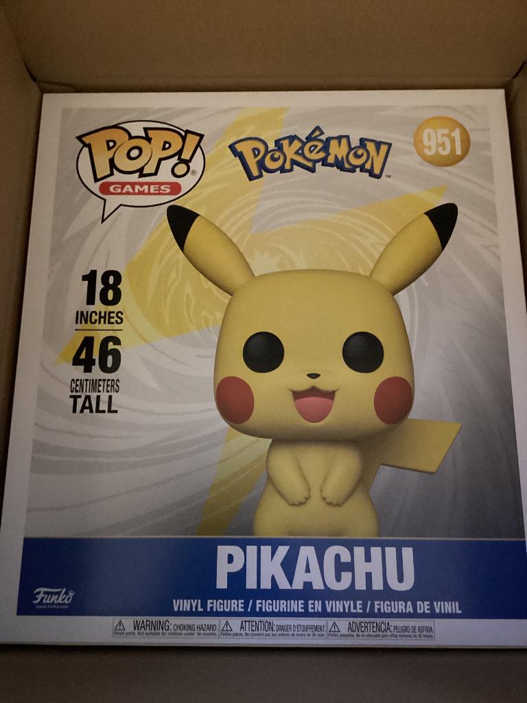 Funko pop 18 inch Pokémon Pikachu, Verzamelen, Ophalen, Nieuw