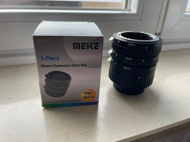 Meike Macro Extension Tube Set for Nikon, Enlèvement ou Envoi, Comme neuf, Objectif macro