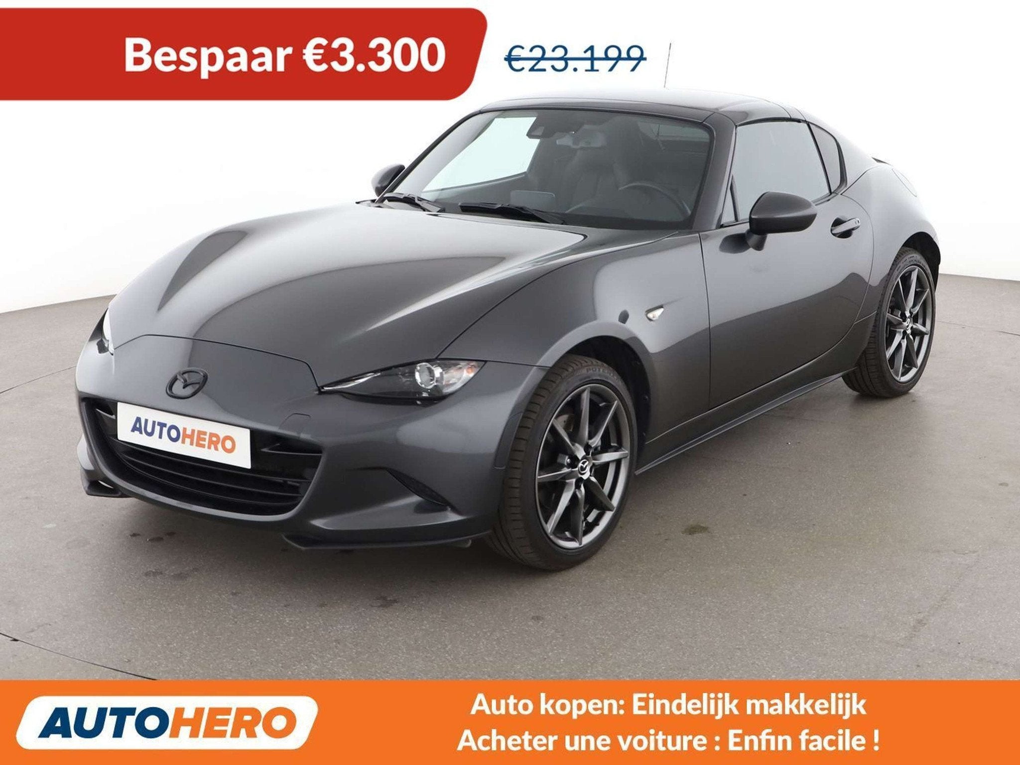 Mazda MX-5 2.0 Ignition RF (année de construction 2017), Autos, Mazda, Cuir, Argent ou Gris, Achat, 2 places