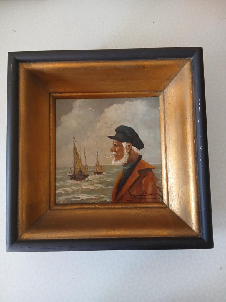 Schilderij van. Schipper met pijp, Enlèvement ou Envoi