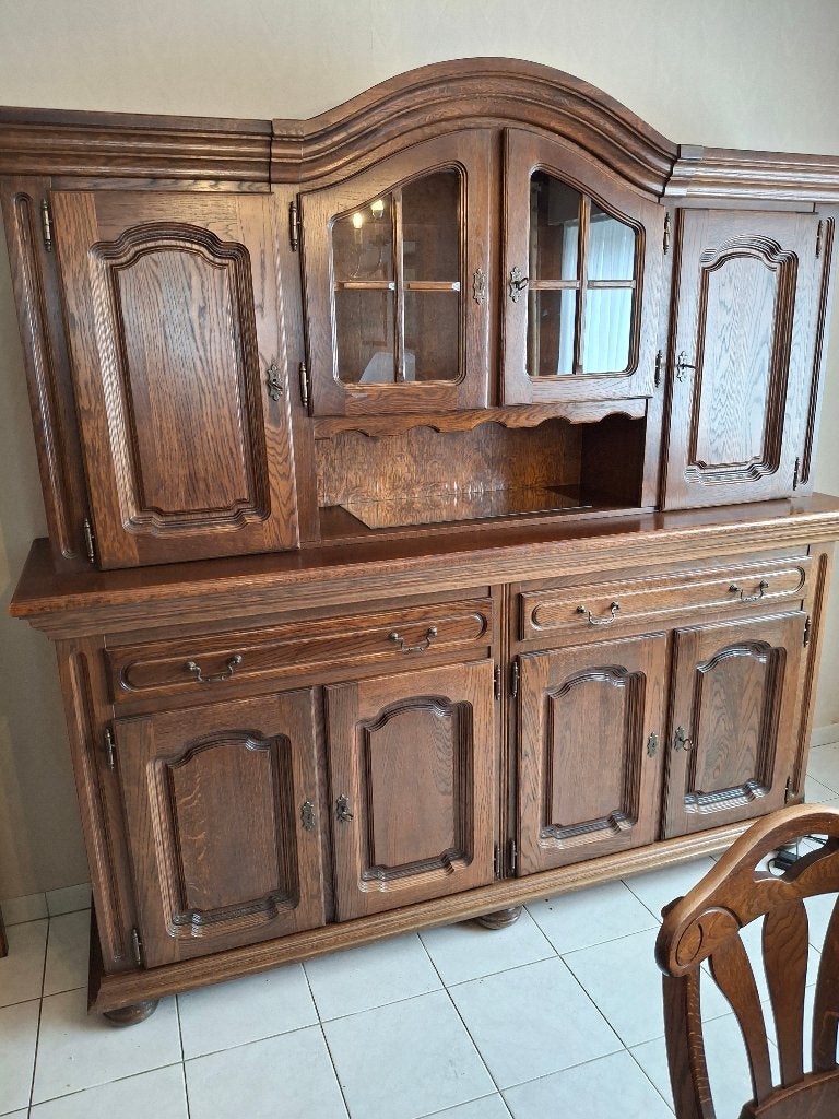 antieken houten kast, Ophalen