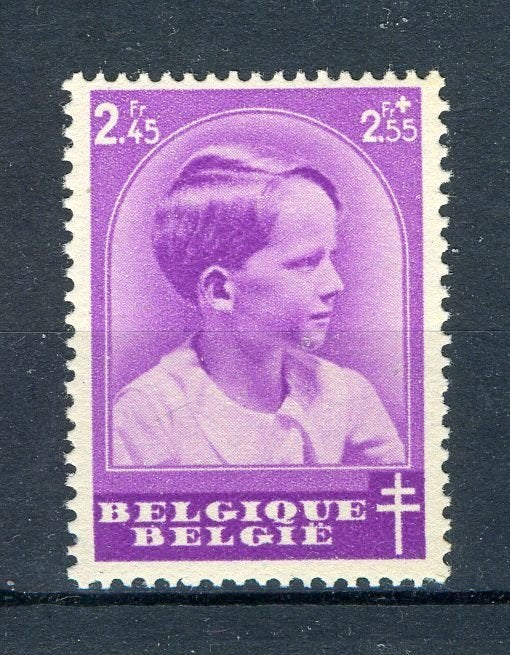 (B) 445 MH 1936 - Prince Baudouin, Envoi, Non oblitéré, Trace d'autocollant