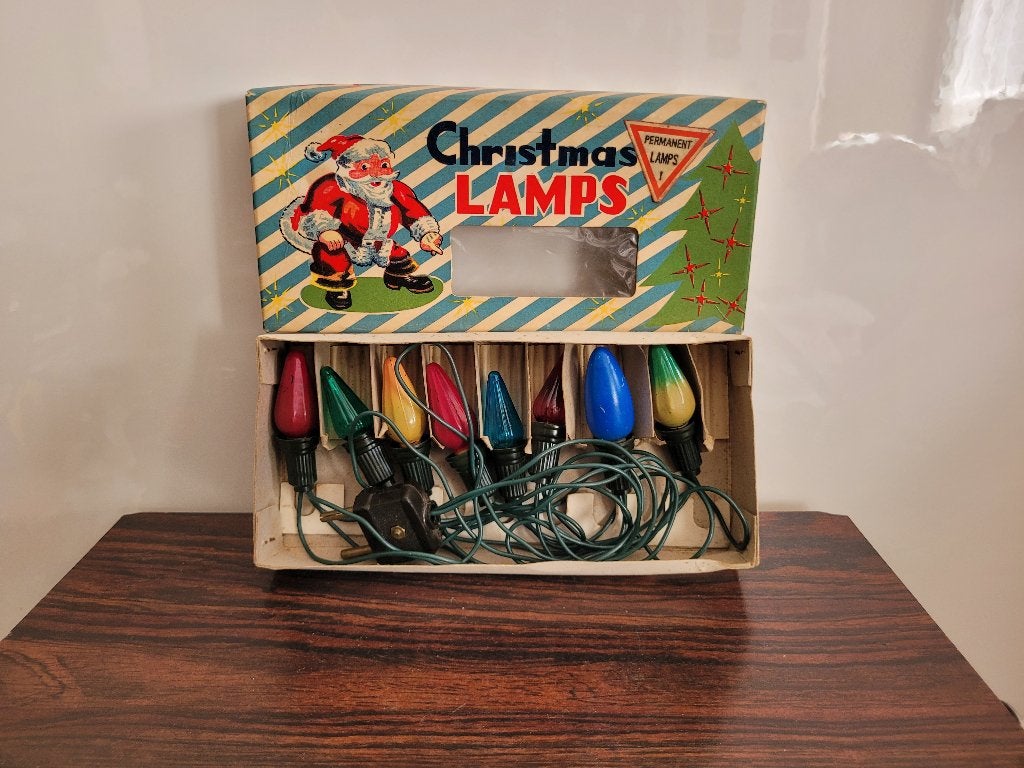 ancienne guirlande de noël des années 50, Enlèvement ou Envoi, Utilisé