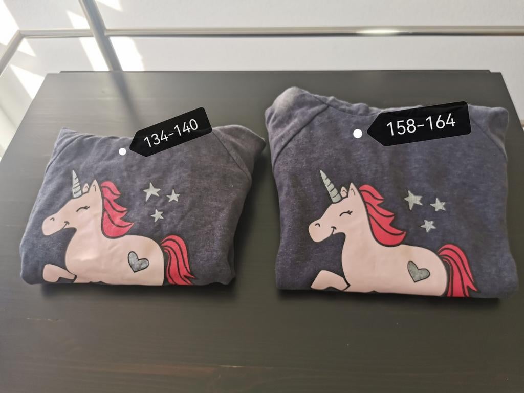 Hoodies eenhoorn maat 134 en 152, Enfants & Bébés, Vêtements enfant | Taille 134, Enlèvement ou Envoi